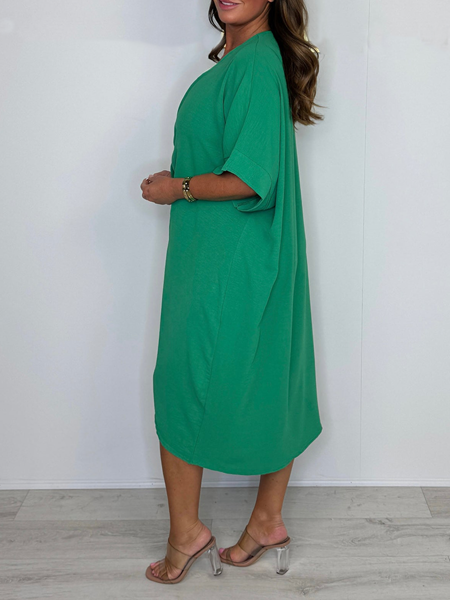 Robe torsadée décontractée et ample