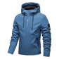 📢📢 50% DE RÉDUCTION ! ✨Veste à capuche zippée, coupe-vent et imperméable, couleur unie, pour homme