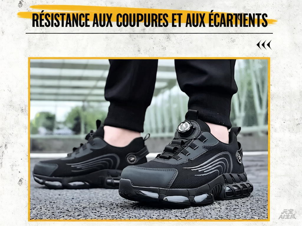 🔥👟 PROMO FLASH 50% ! Chaussures de Sécurité Anti-Perforation & Anti-Choc – Système de Serrage Rotatif, Idéales Chantier & Travail 🛡️