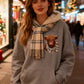 🐮💛 Sweat à Capuche Highland Cow Doublé Polaire – Ultra Doux & Confortable pour les Soirées Fraîches