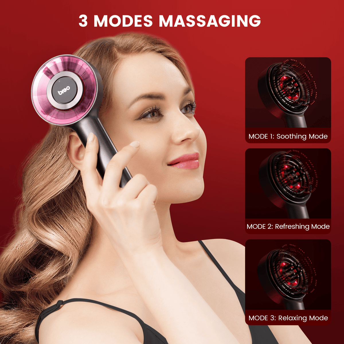 Brosse de massage du cuir chevelu