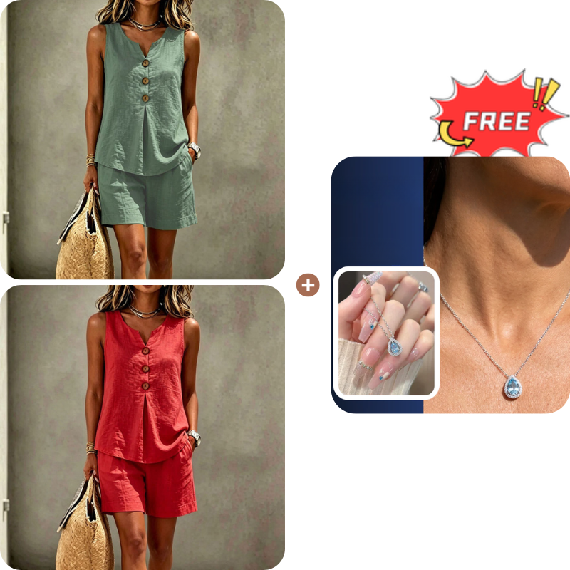 ✨ Ensemble 2 pièces – haut ample et pantalon confortable – tissu doux, taille élastiquée et nombreuses possibilités d'association – à porter séparément ou ensemble – adapté à toutes les occasions