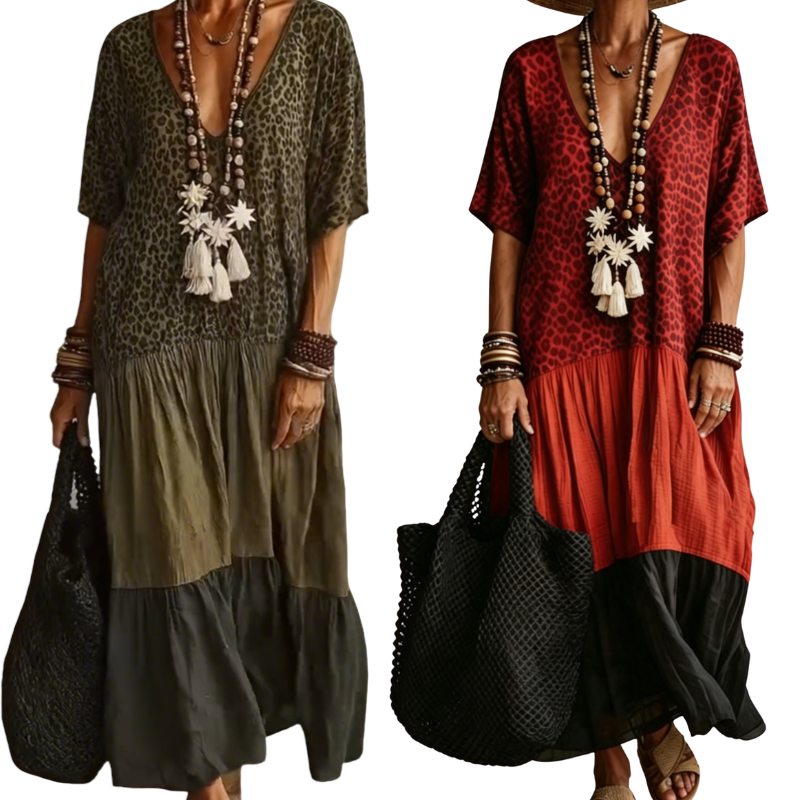 🌸🌸 50 % DE RÉDUCTION EN CE MOMENT ! 🌸🌸 Robe longue bohème élégante pour femme