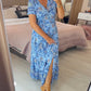 👗 50% DE RÉDUCTION ! 💃 Robe Longue à Col en V Imprimée – Coupe Élégante, Tissu Confortable & Style Polyvalent ✨