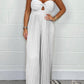 🌸50% de réduction pour une durée limitée🌷Jumpsuit avec top tube en couleur pure（2pcs free shipping）