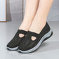 Chaussures à semelle souple orthopédie tressée respirante pour femmes