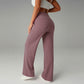 ⏰ 50% DE RÉDUCTION! 💫 Pantalon droit ample uni pour femme ❄️👖