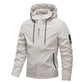 📢📢 50% DE RÉDUCTION ! ✨Veste à capuche zippée, coupe-vent et imperméable, couleur unie, pour homme