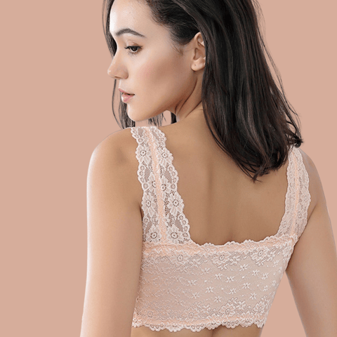 Soutien-gorge push-up sexy en dentelle respirante avec fermeture éclair sur le devant pour femme, grande taille 🌸