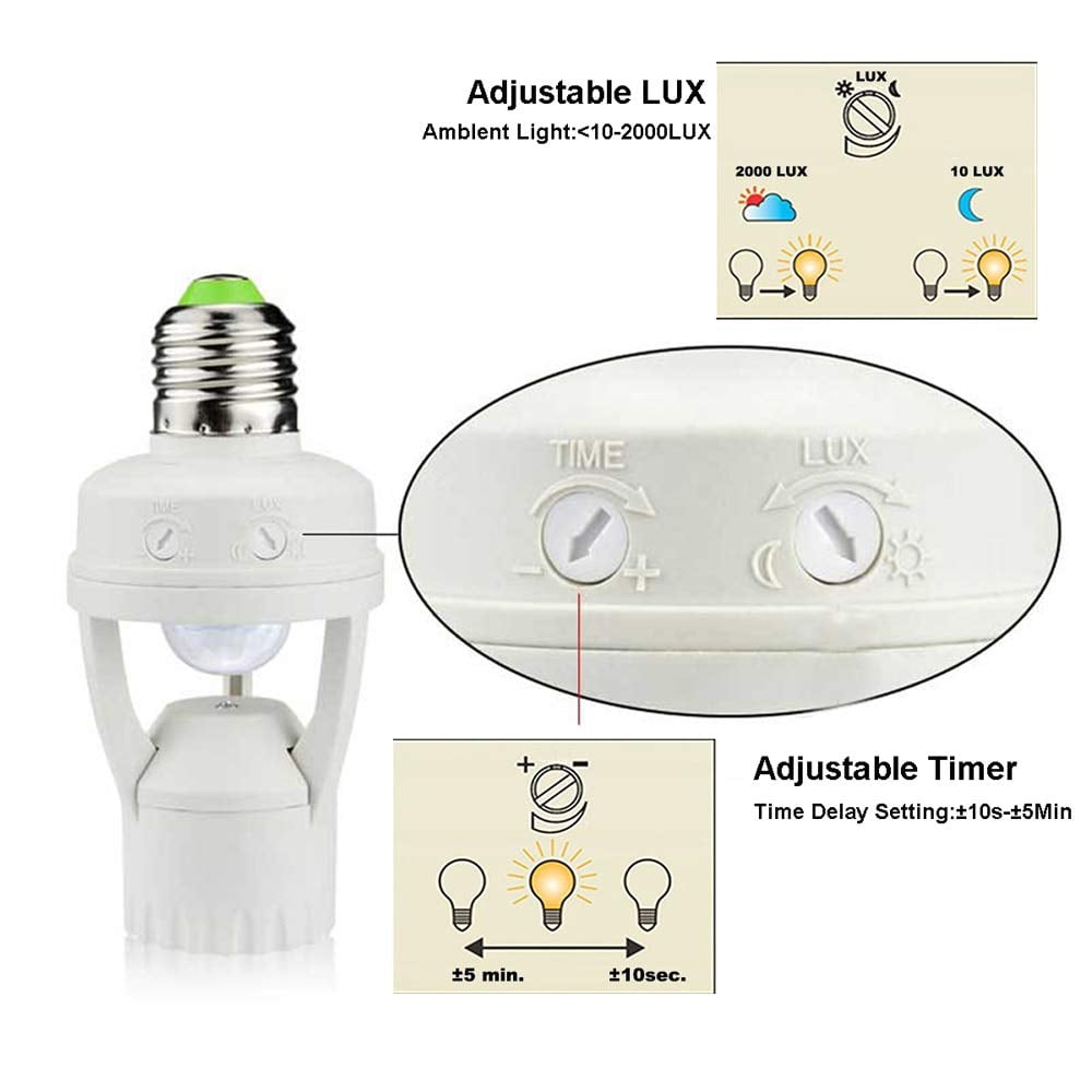 Douille de Lampe E27 à Détection de Mouvement【Achetez 3 Obtenez 2 Gratuit】