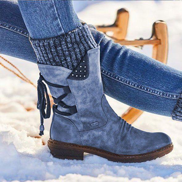 Bottes étanches PREMIUM avec fermeture éclair jusqu'à mi-mollet🥰🥰Soldes de Noël -49% OFF