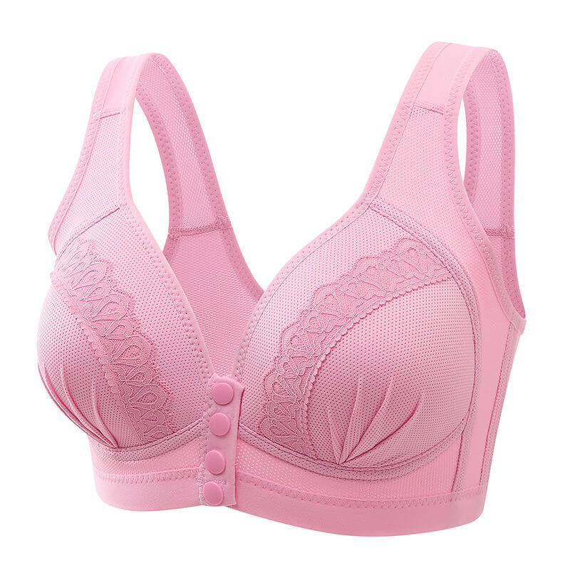 Bouton avant Soutien-gorge respirant en coton doux pour la peau