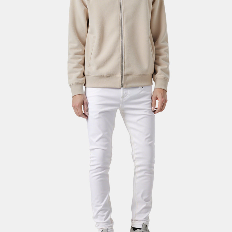 👖Pantalon slim décontracté pour homme, couleur unie + ceinture