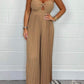 🌸50% de réduction pour une durée limitée🌷Jumpsuit avec top tube en couleur pure（2pcs free shipping）