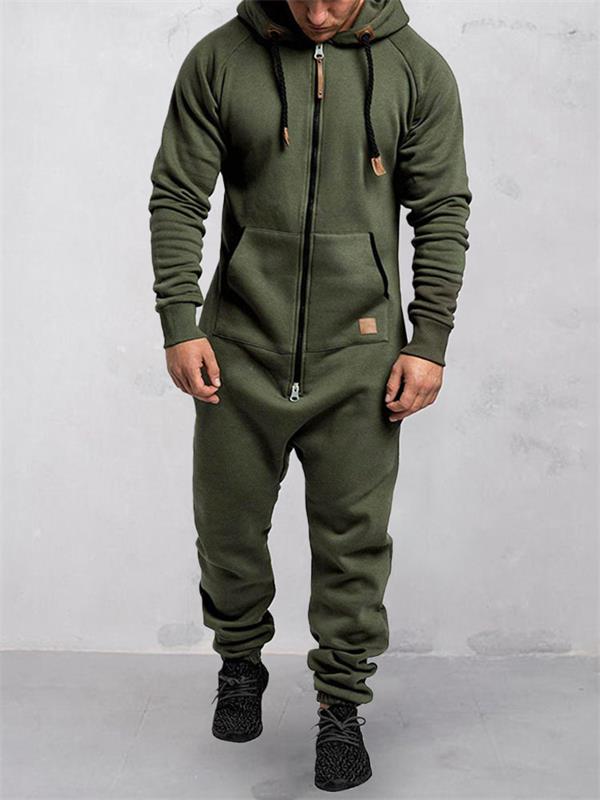 🎁 Nouveautés en promotion à 50% 💥 Combinaison à capuche en polaire uni