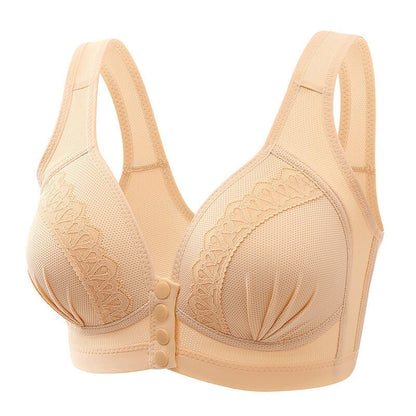 Bouton avant Soutien-gorge respirant en coton doux pour la peau