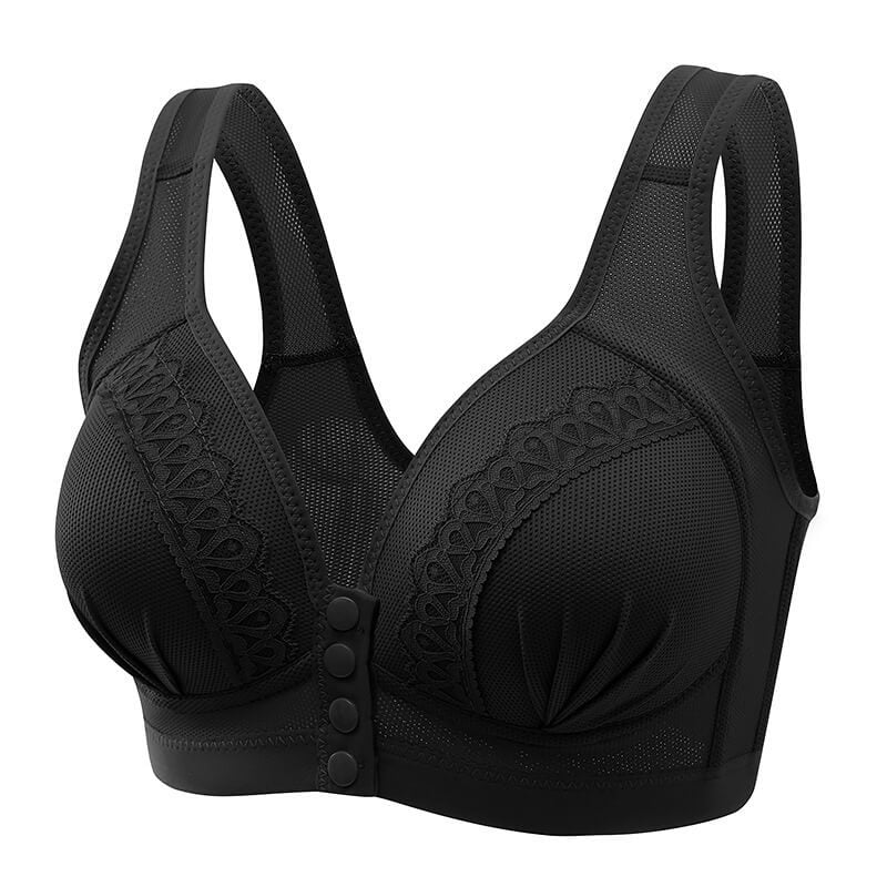 Bouton avant Soutien-gorge respirant en coton doux pour la peau