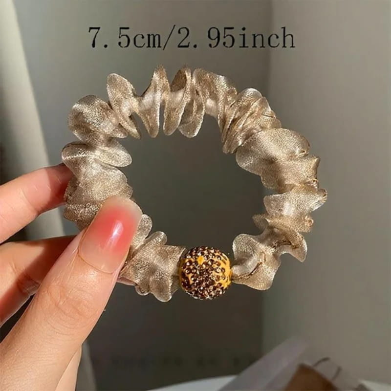 🌟Élégants élastiques à cheveux en maille strass💕