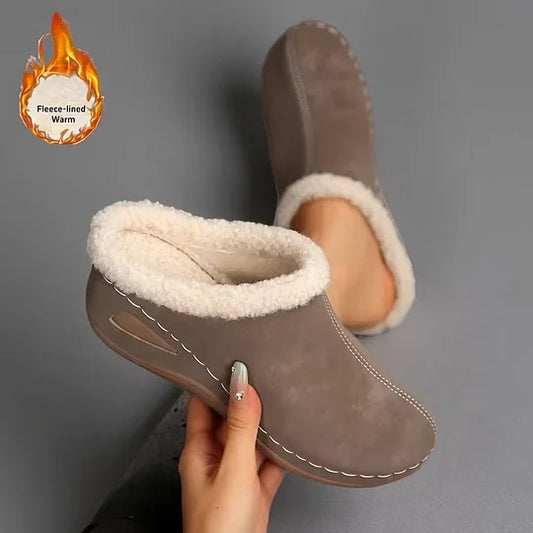 Chaussons confortables pour femmes avec doublure en laine