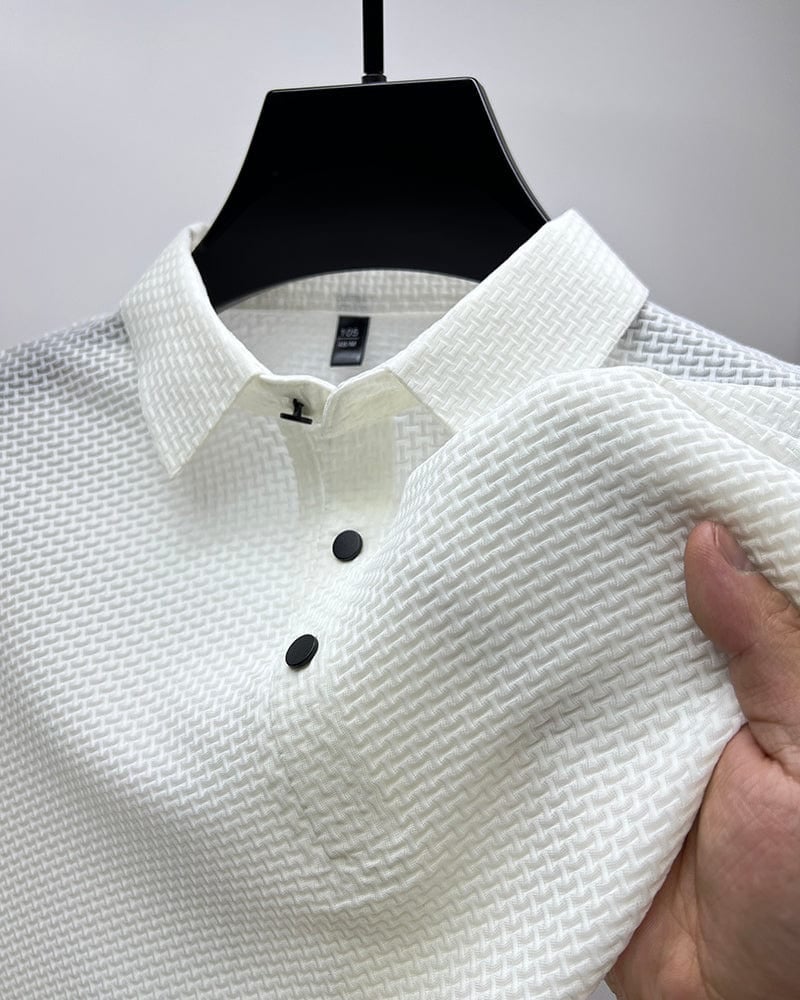 👔Chemise Homme en Soie Glacée✨Texture Luxueuse et Respirante pour Événements Élégants ou Quotidien🎩🔥