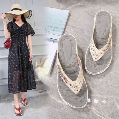 🎁2026 Nouveau design de la forme ouverte✨🩴Sandales tongs rembourrées pour femmes