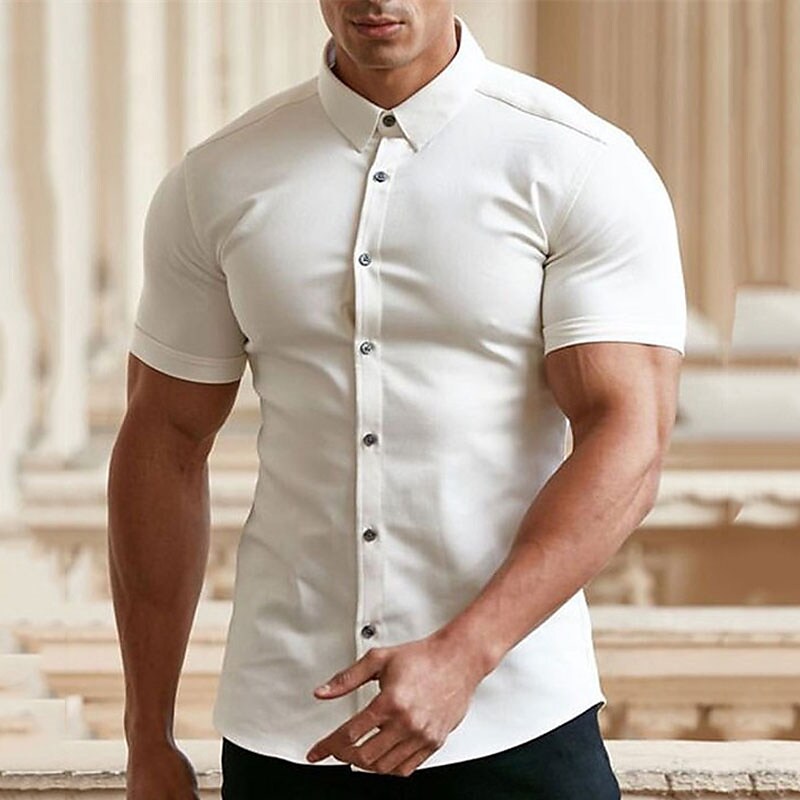 👔⚡60 % DE RÉDUCTION ! | Chemises pour hommes sans repassage – Pas de repassage, infroissables et confortables toute la journée !
