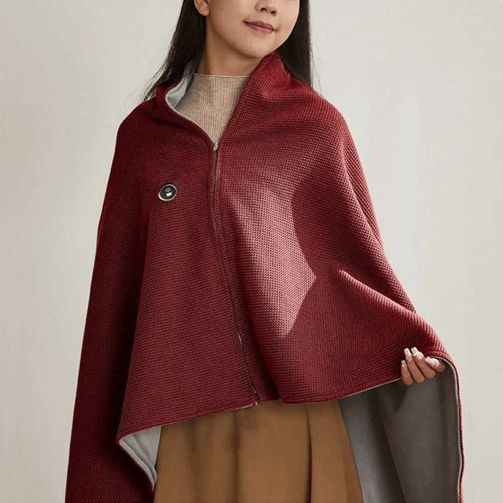 🔥Soldes de Noël - Jusqu'à 50% de réduction❄️Couverture chauffante électrique portable à fermeture éclair douce☀️Réchauffez tout l'hiver