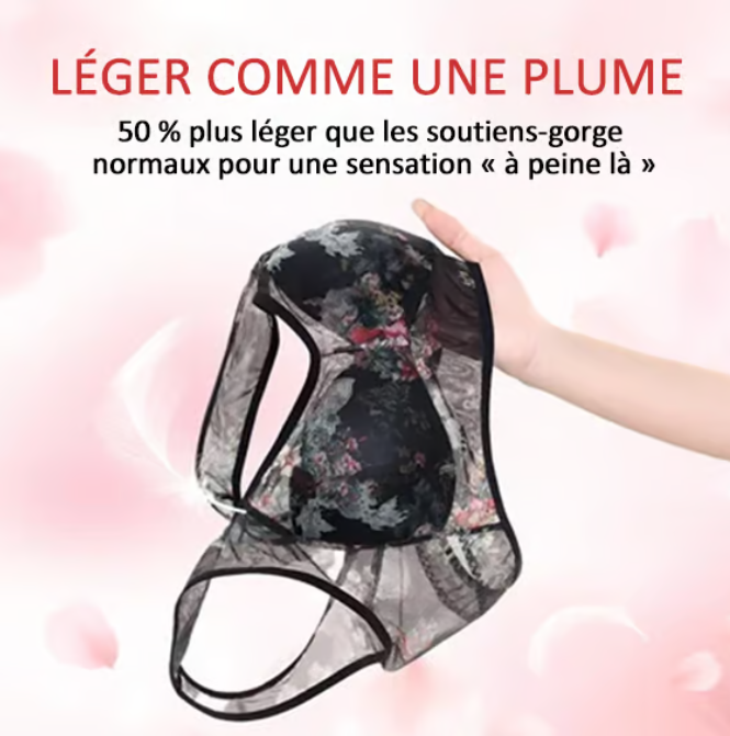 🎁Dernier jour-Achetez 1 Gratuit 1😍Soutien-gorge confort rafraîchissant en dentelle de soie glacée