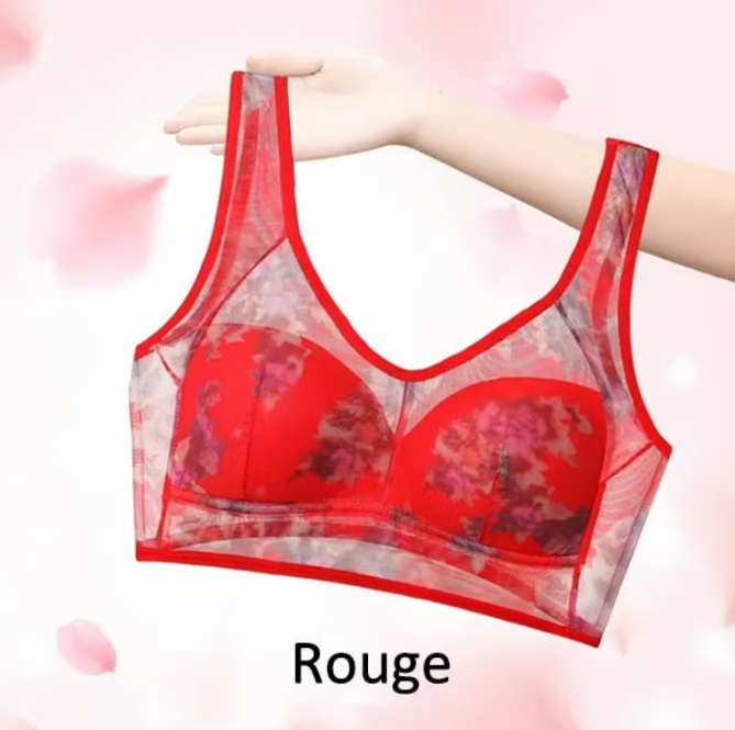 🎁Dernier jour-Achetez 1 Gratuit 1😍Soutien-gorge confort rafraîchissant en dentelle de soie glacée