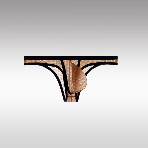 Slips ultra-minces sexy à taille basse pour hommes Bikini Ice Silk Mesh Transparent