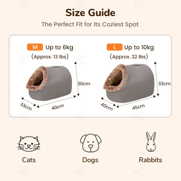 💥50% DE RÉDUCTION🐾 Lit d'hiver chaud pour animaux de compagnie