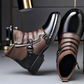 Bottines en cuir véritable pour homme