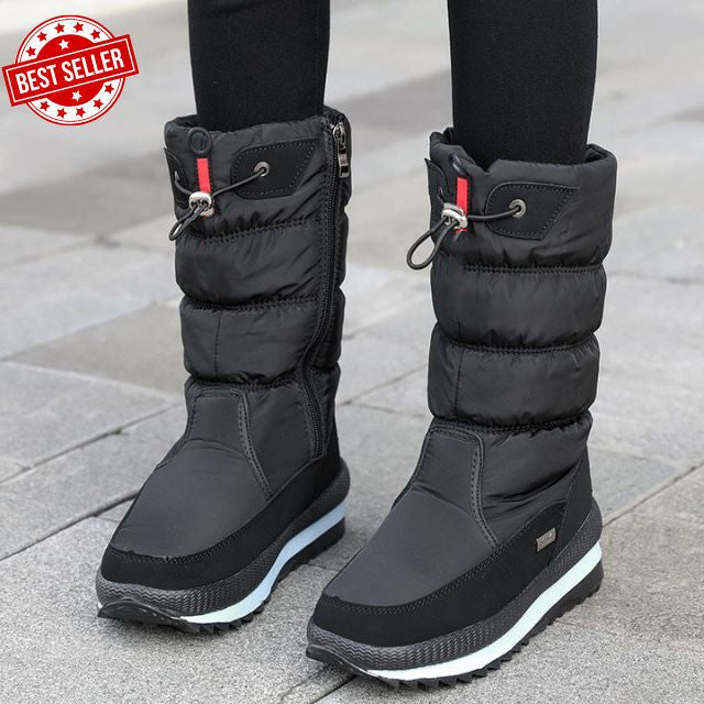 Livraison gratuite✨Cadeau idéal - Bottes de neige de haute qualité, sans glissement et imperméables en fourrure synthétique pour les femmes👍