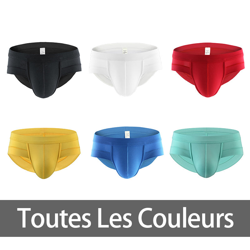 Slip 3D taille basse pour homme, respirant et confortable