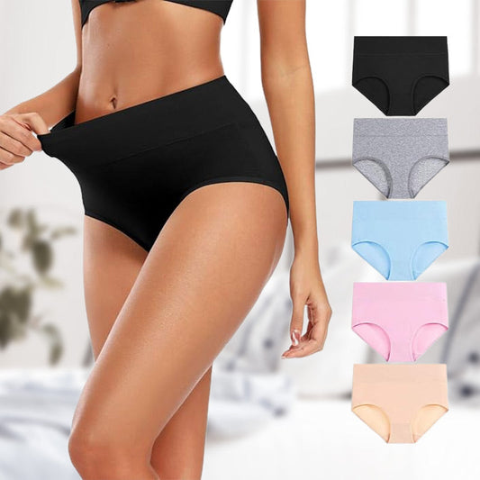 🔥Culotte en Coton de Grande Taille à Taille Haute pour Femmes🌟Achetez-en 3, obtenez-en 2 gratuitement