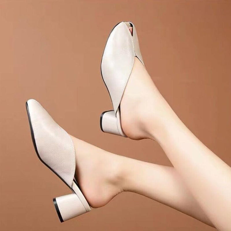 Promotion nouveaux produits -49% OFF🔥Sandales à enfiler à talons hauts et bout ouvert pour femmes d'été