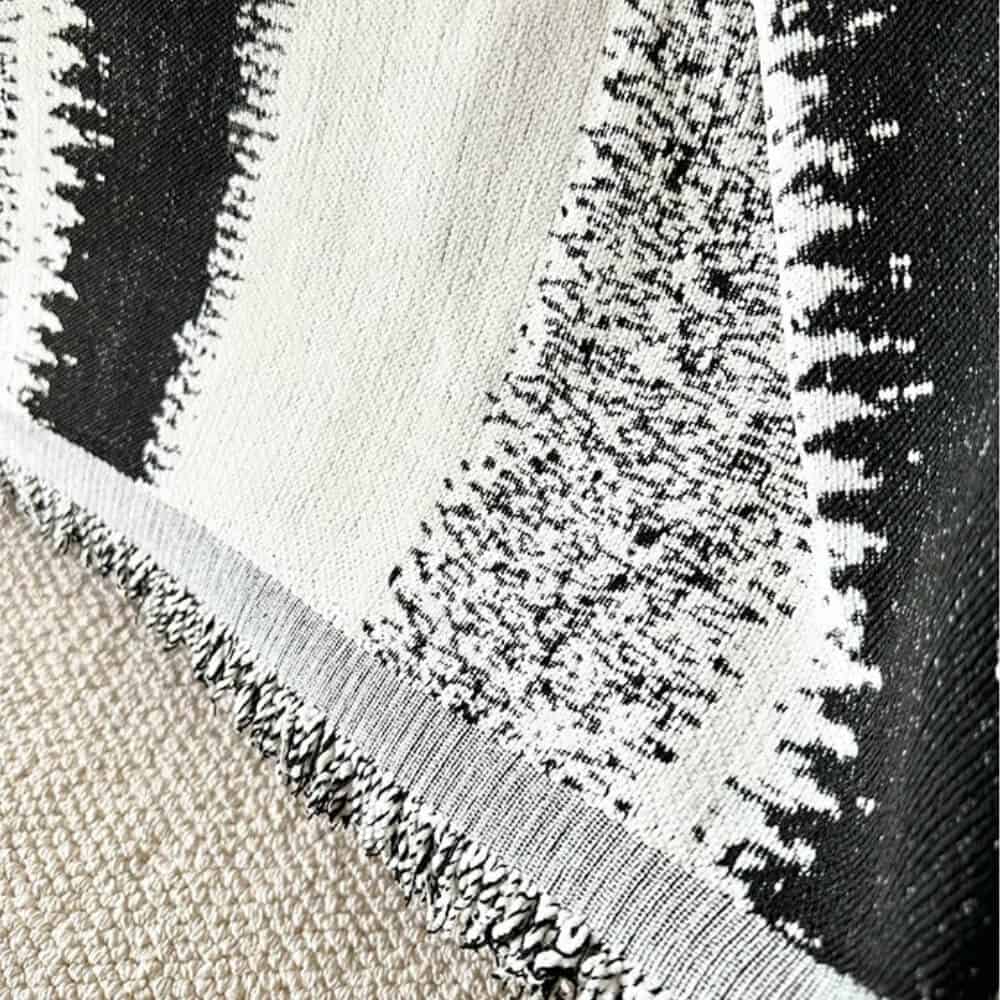 Housse de protection pour canapé tendance à rayures en chenille respirante