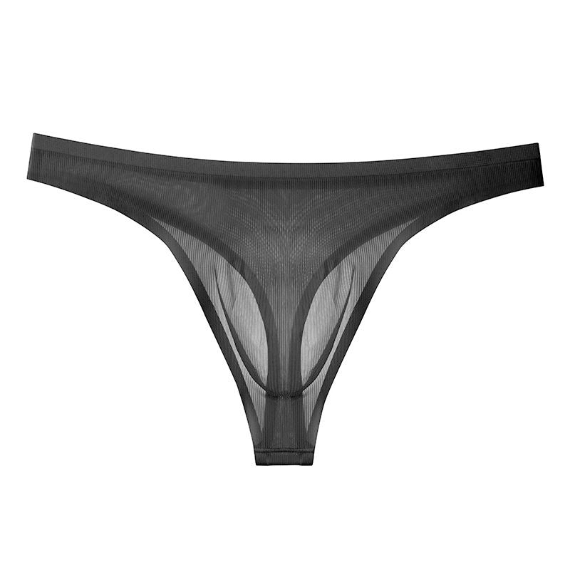 String transparent sexy ultra-fin en soie glacée pour hommes【Acheter 3 obtenir 2 gratuit】