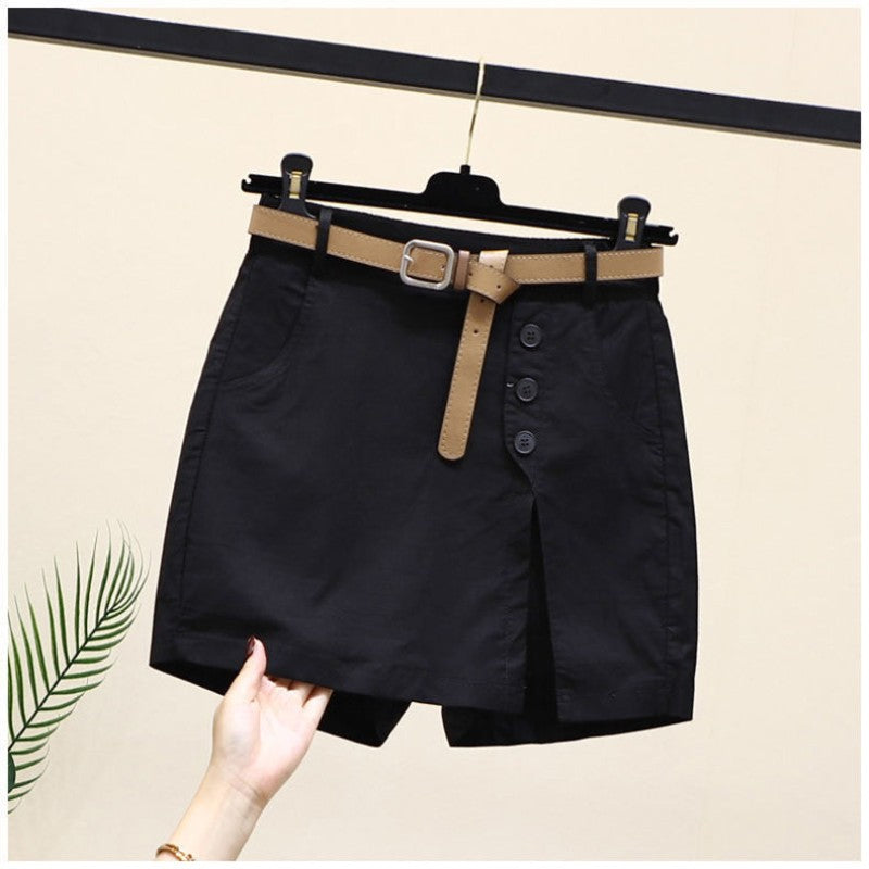 🤩Nouveau produit à durée limitée🤩--jupe-short décontractée pour femme (avec ceinture)