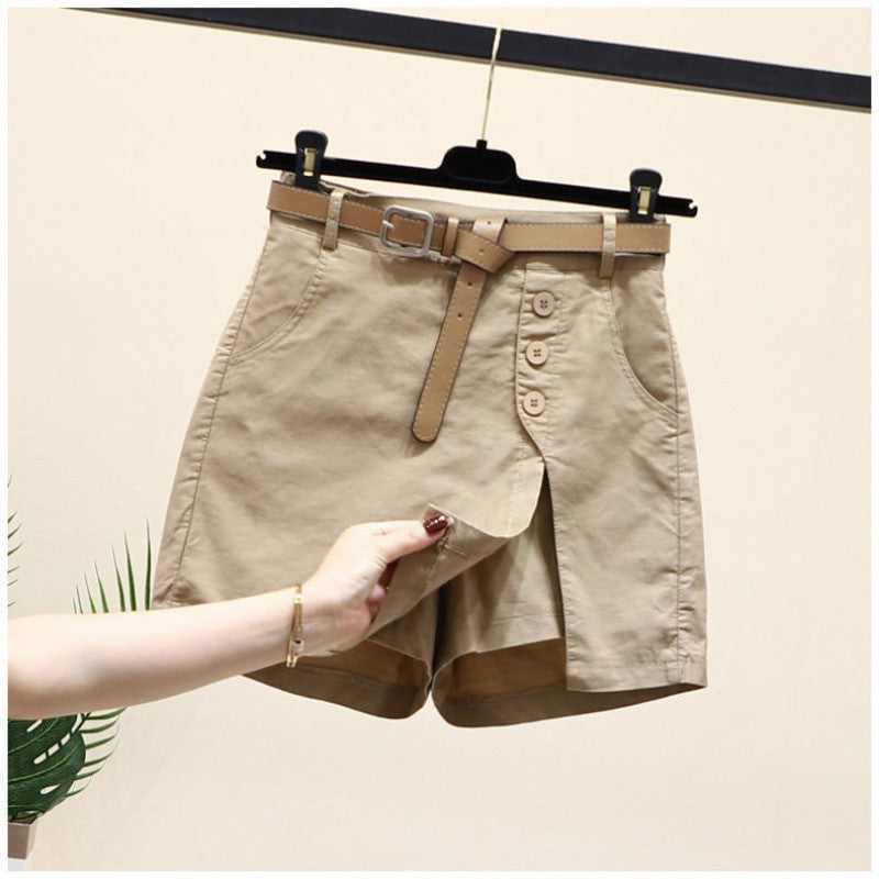 🤩Nouveau produit à durée limitée🤩--jupe-short décontractée pour femme (avec ceinture)