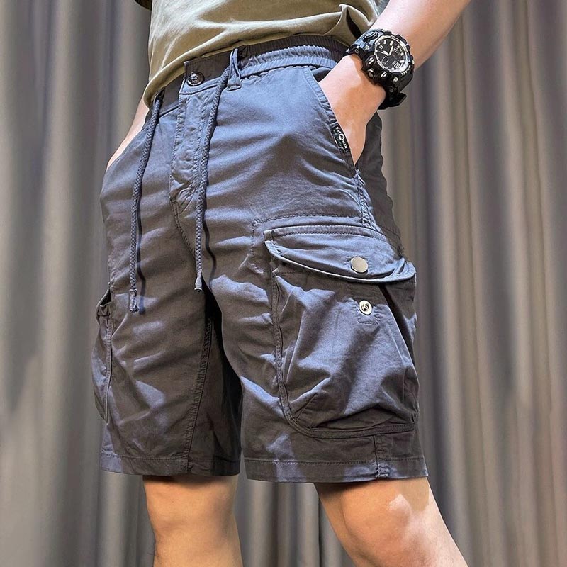 Short cargo décontracté pour homme, idéal pour la randonnée en plein air