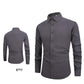 Chemise habillée stretch à manches longues coupe slim pour hommes🔥🔥Soldes Fête des Pères - 49% de réduction