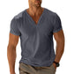 Chemise Henley col V homme