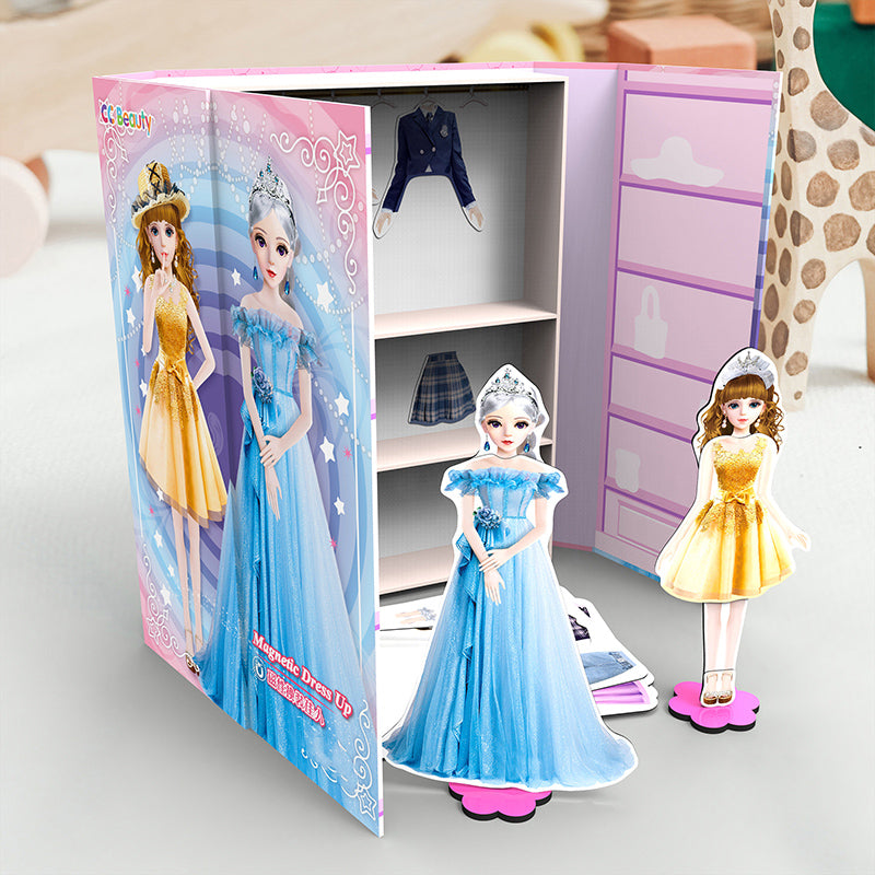 🎁Princesse magnétique Dress Up poupée de papier