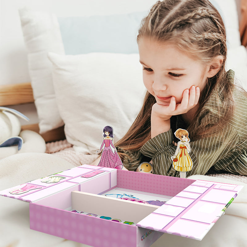 🎁Princesse magnétique Dress Up poupée de papier