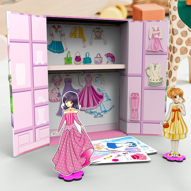 🎁Princesse magnétique Dress Up poupée de papier