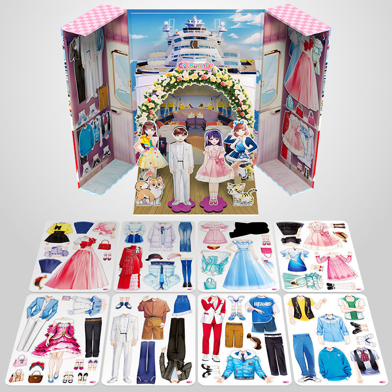 🎁Princesse magnétique Dress Up poupée de papier