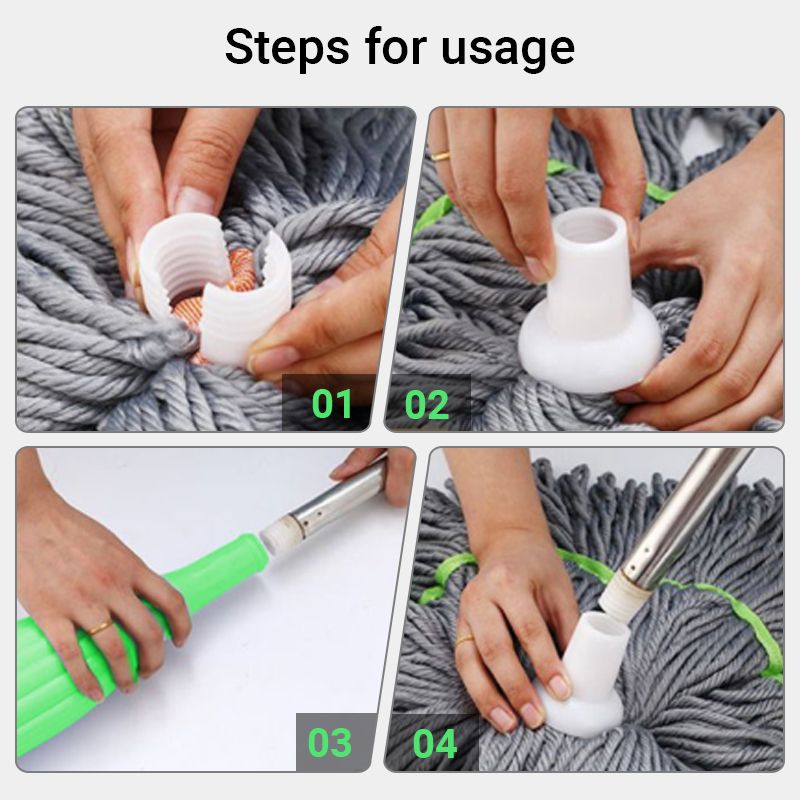 🔥Pas de lavage à la main, super pratique 🌟 Mop en microfibre absorbante - Lavable par enroulement automatique