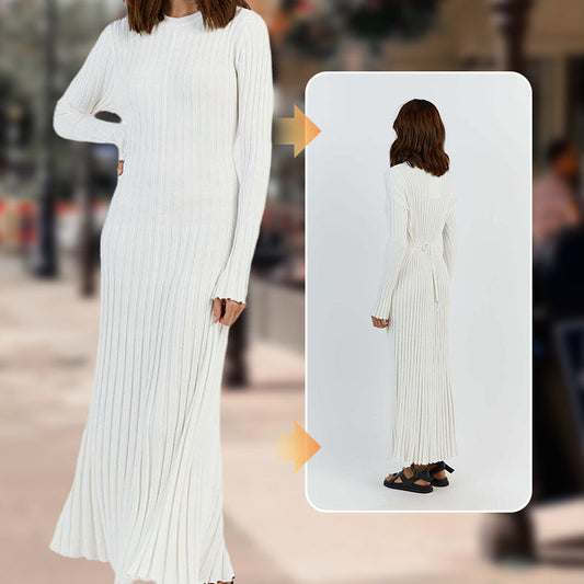 💕 Élégantes et confortables🌸Robes longues tricotées élégantes pour femmes