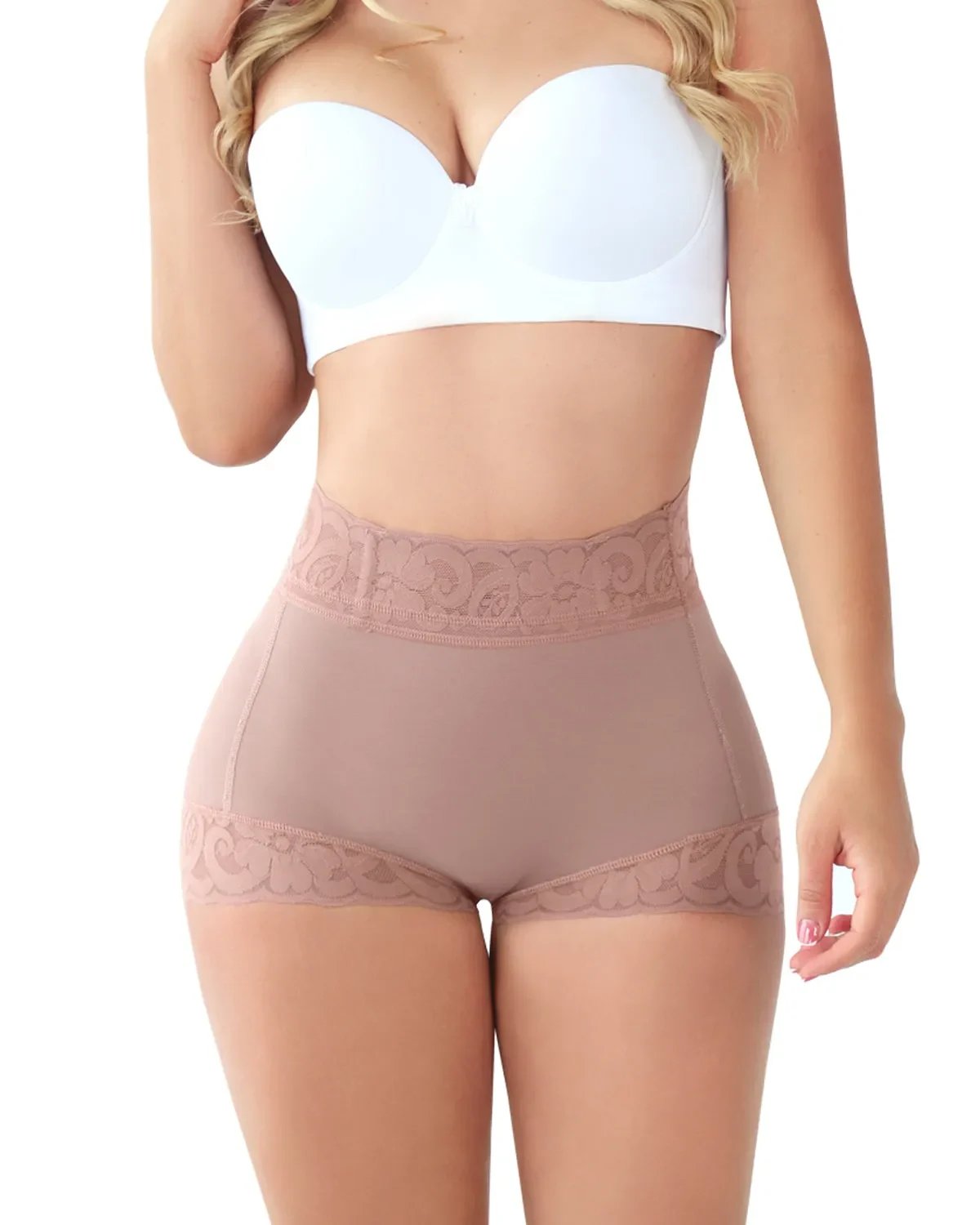 Culotte Modelante Féminine Classique en Dentelle pour Lifting des Hanches